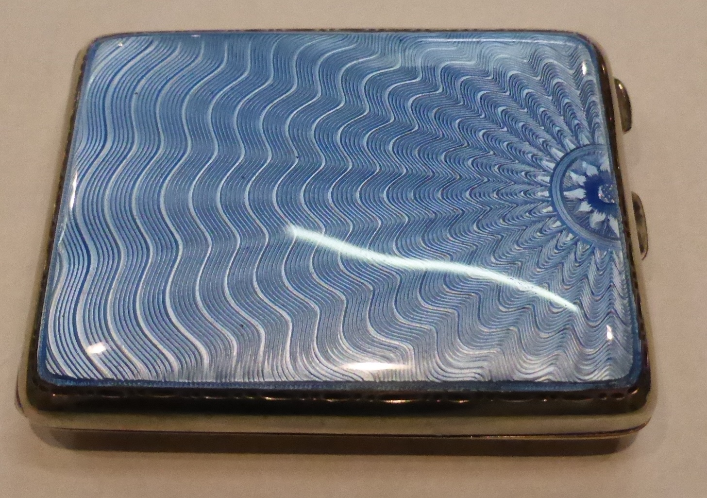 Stunning Silver and Enamel Card Case 1913 (1 of 1) Stunning Silver and Enamel Card Case 1913 (1 of 1)