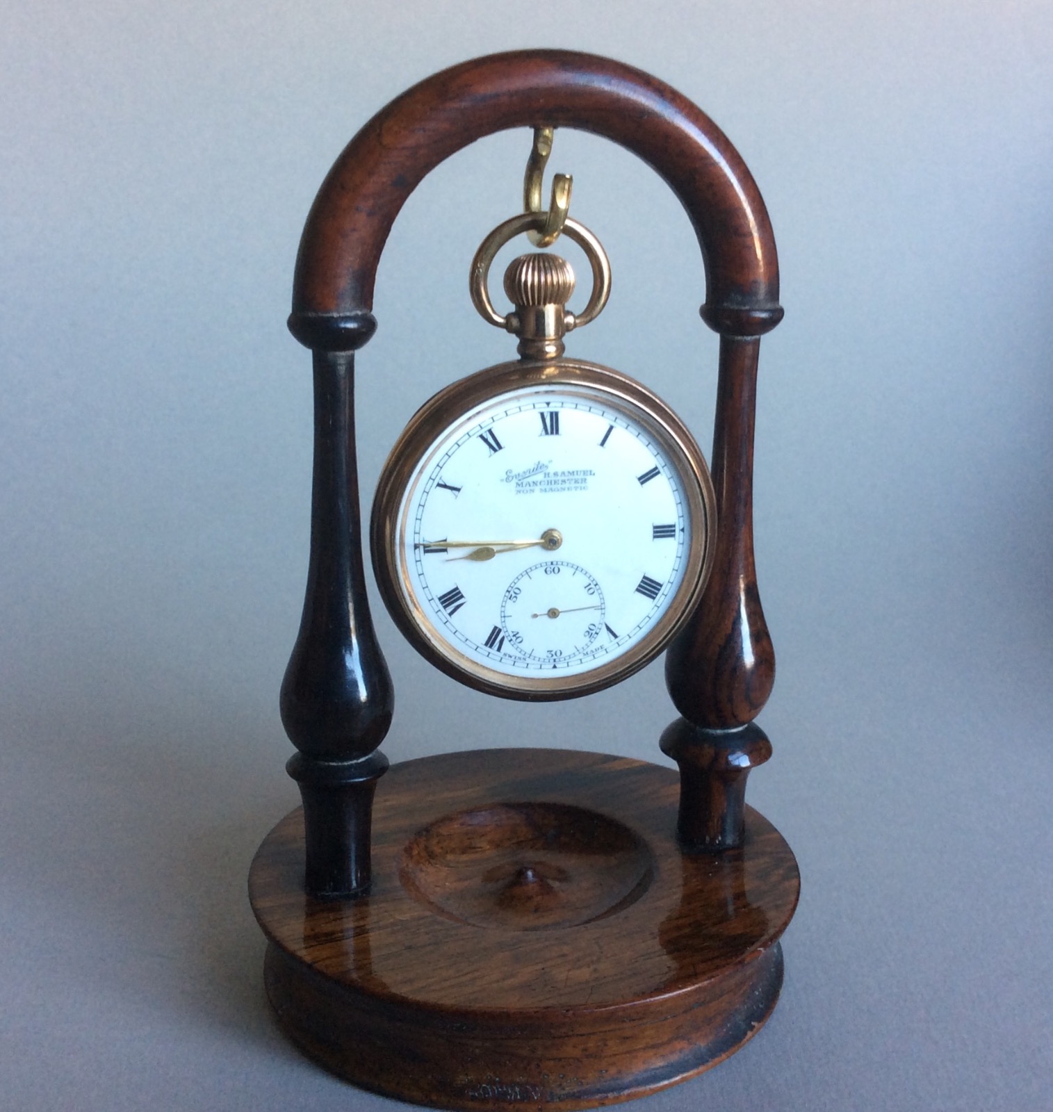 Victorian Rosewood Pocket Watch Stand c.1880 LA50925