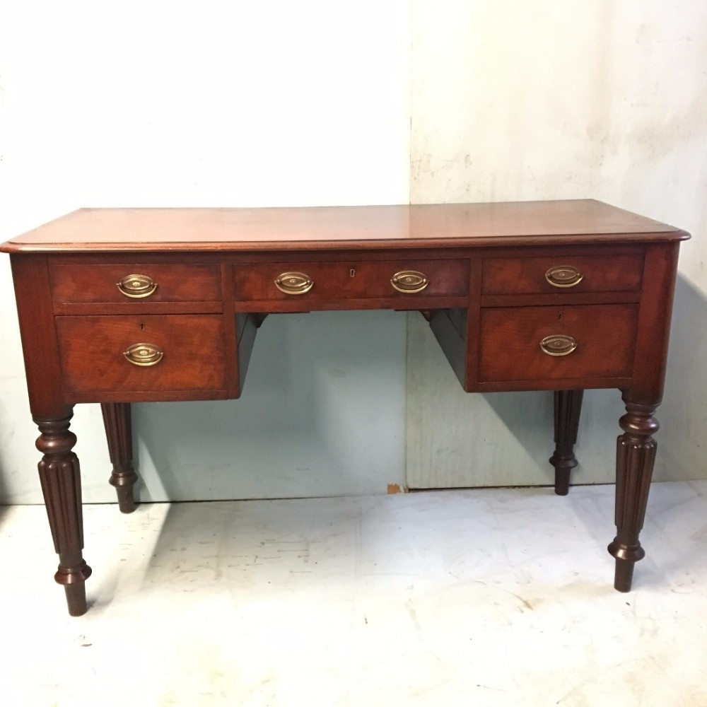 Mahogany Writing Desk 5 Drawer c.1850 WIL / LA76958