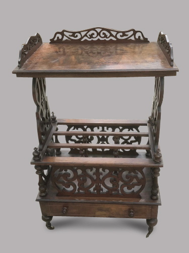 Victorian Inlaid Canterbury Whatnot (1 of 3)