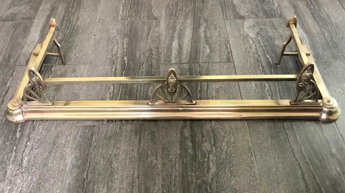 Art Nouveau Brass Fender (1 of 1) Art Nouveau Brass Fender (1 of 1)