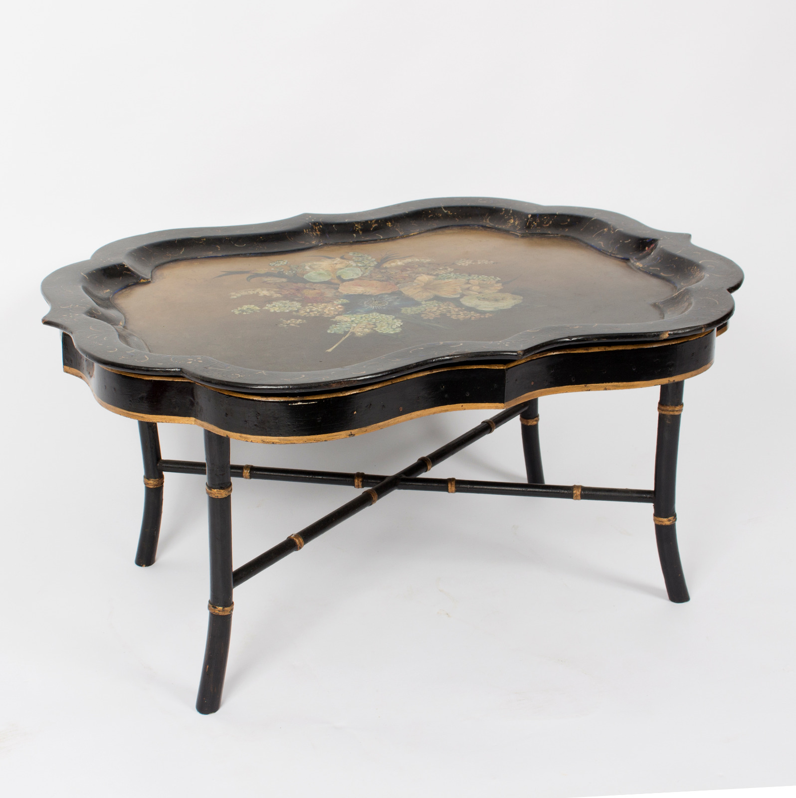 19th Century Papier-Mache Tray (1 of 1) 19th Century Papier-Mache Tray (1 of 1)