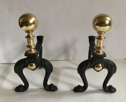 Pair of Small Andirons for Resting Irons (1 of 1) Pair of Small Andirons for Resting Irons (1 of 1)