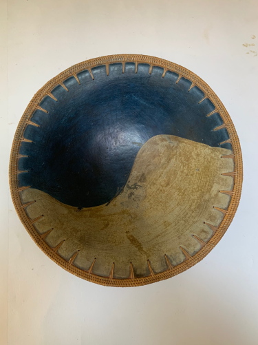 French Terracotta Bowl Hand Painted (1 of 3) French Terracotta Bowl Hand Painted (1 of 3)