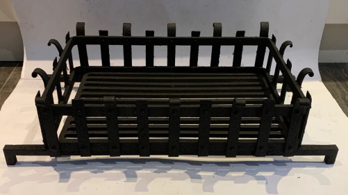 Large Rectangular Cast Iron Fire Basket (1 of 3) Large Rectangular Cast Iron Fire Basket (1 of 3)