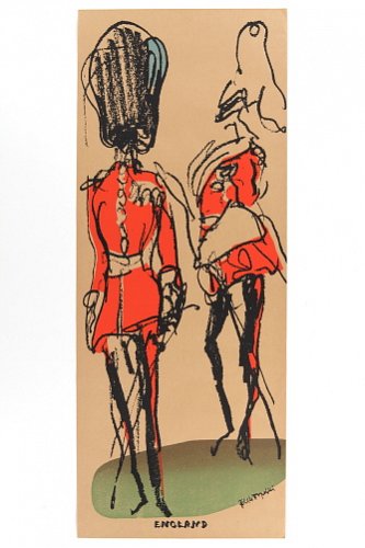 England Lithographic Poster by Feliks Topolski (1 of 4)