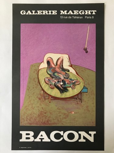 Francis Bacon - Galerie Maeght Exhibition Poster 'Personnage Couche' 1966 (1 of 2) Francis Bacon - Galerie Maeght Exhibition Poster 'Personnage Couche' 1966 (1 of 2)