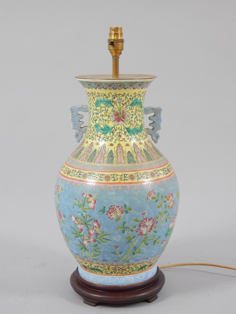 Chinese Vase Converted to Lamp (1 of 1) Chinese Vase Converted to Lamp (1 of 1)