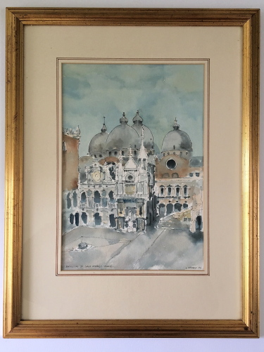 L. Arard - Basilica Di San Marco - Watercolour (1 of 3)