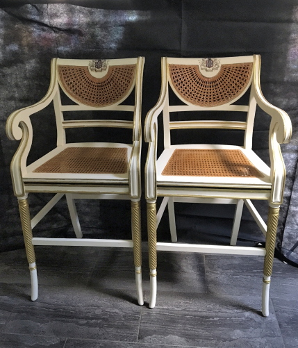 A Pair of 'Clive Christian' Bar Stools (1 of 1) A Pair of 'Clive Christian' Bar Stools (1 of 1)