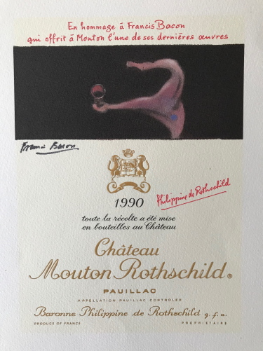 Francis Bacon - Design Label For Chateau Mouton Rothchild 1990 - Unframed Lithograph (1 of 1) Francis Bacon - Design Label For Chateau Mouton Rothchild 1990 - Unframed Lithograph (1 of 1)