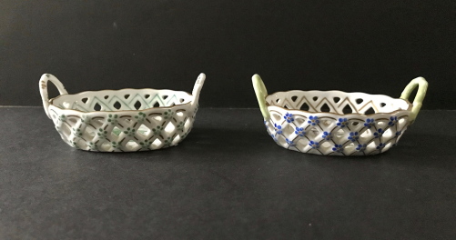 Two Miniature Herend Open Weave Baskets (1 of 1) Two Miniature Herend Open Weave Baskets (1 of 1)