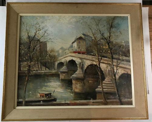 Lucien Delarue - La Pont Marie - Oil On Canvas (1 of 1) Lucien Delarue - La Pont Marie - Oil On Canvas (1 of 1)