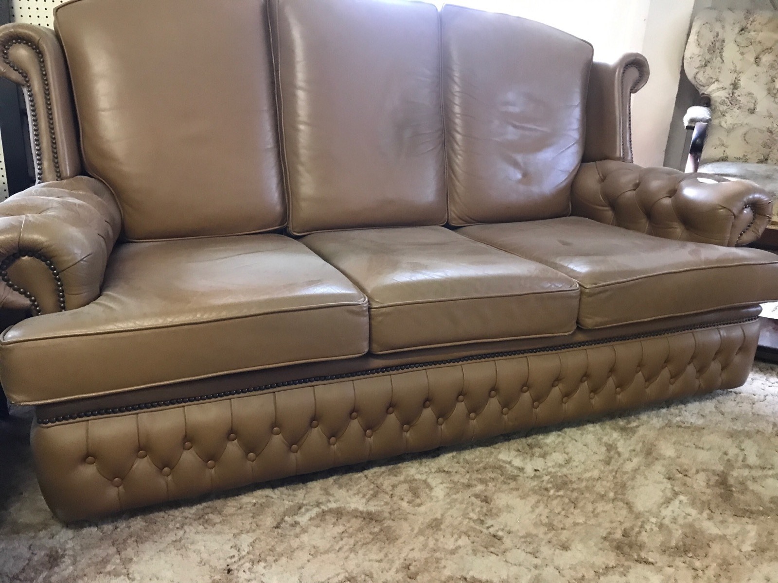 Leather Sofa / Settee (1 of 1) Leather Sofa / Settee (1 of 1)