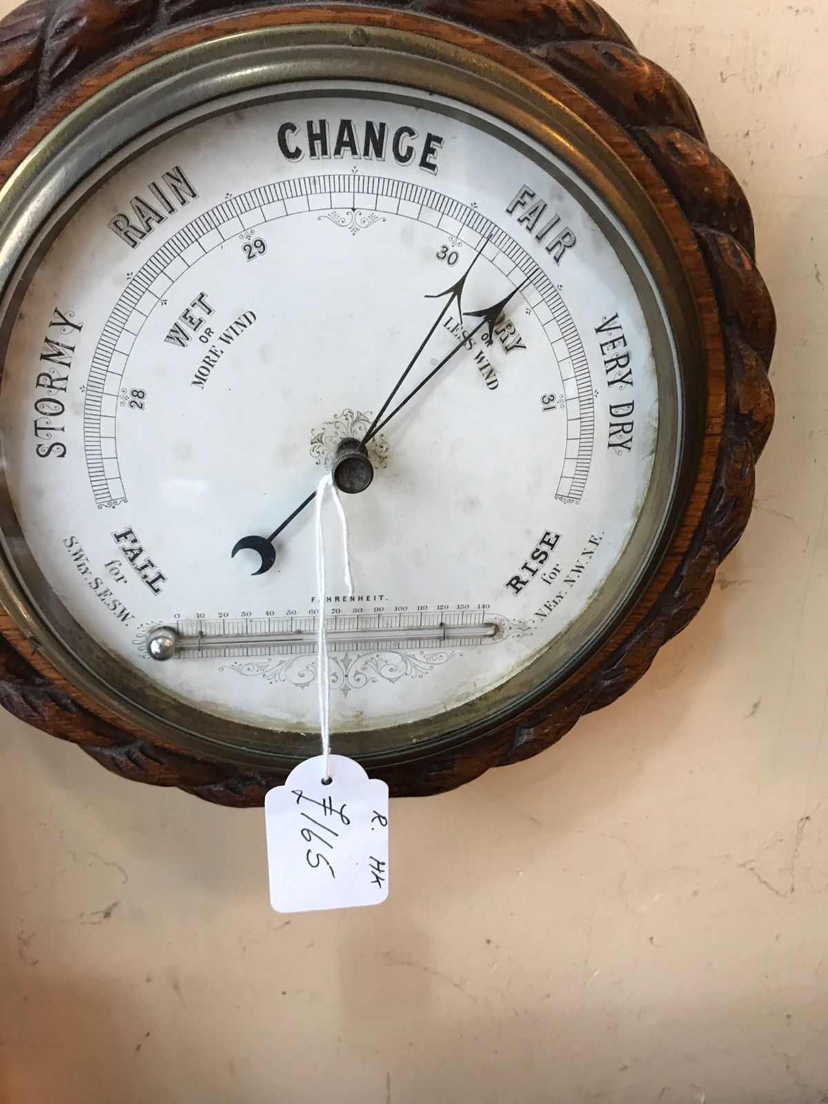 Small Rope Twist Barometer c.1900 (1 of 1) Small Rope Twist Barometer c.1900 (1 of 1)