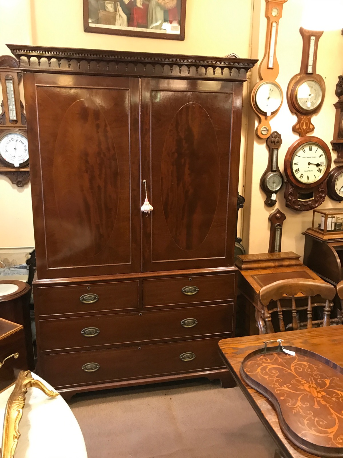 Early 19th Century Linen Press (1 of 1) Early 19th Century Linen Press (1 of 1)