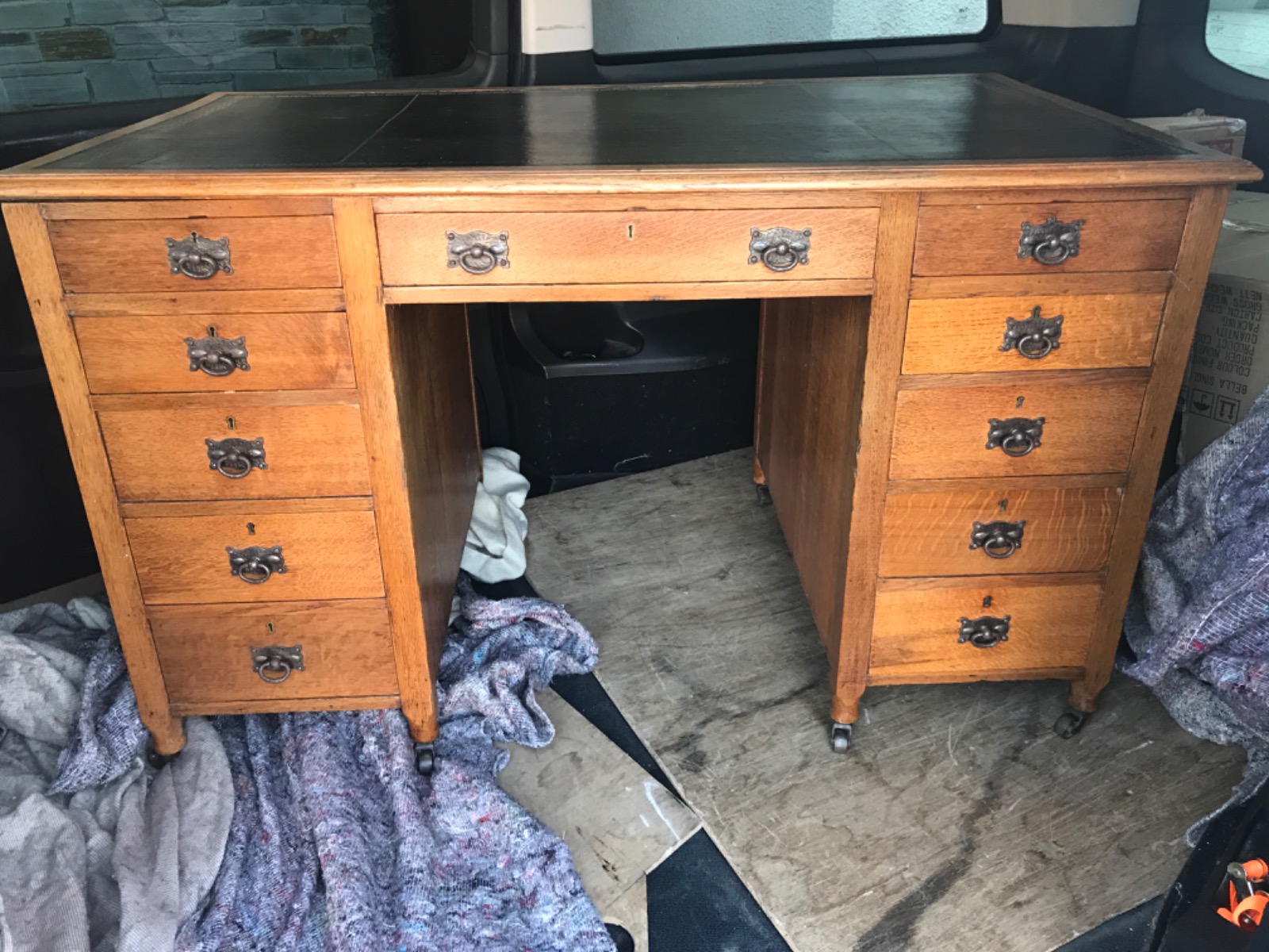 Oak Arts & Crafts Desk by Liberty (1 of 1)