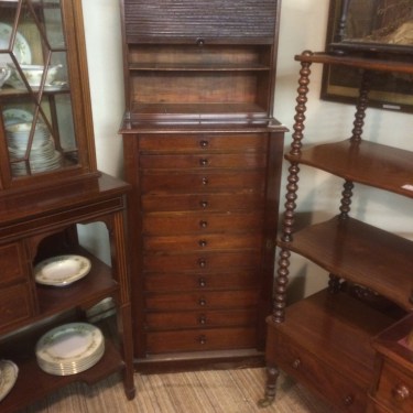 Mahogany Antique Wellington Chest (1 of 1)