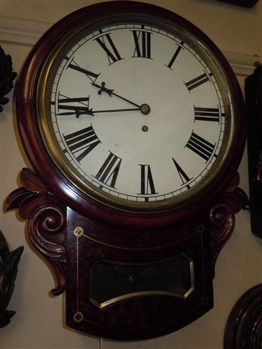 William IV Fusee Drop Dial Clock (1 of 1)