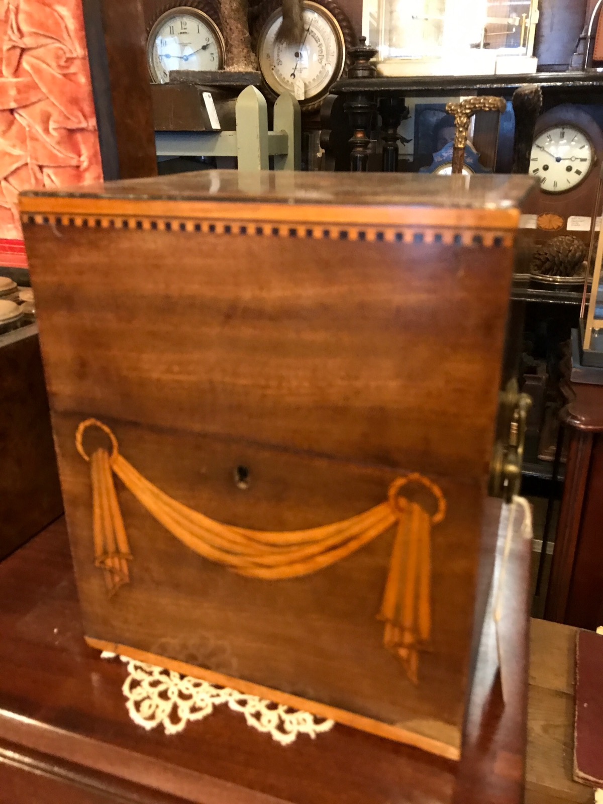 Nice Mahogany Inlaid Liquor Set (1 of 1) Nice Mahogany Inlaid Liquor Set (1 of 1)