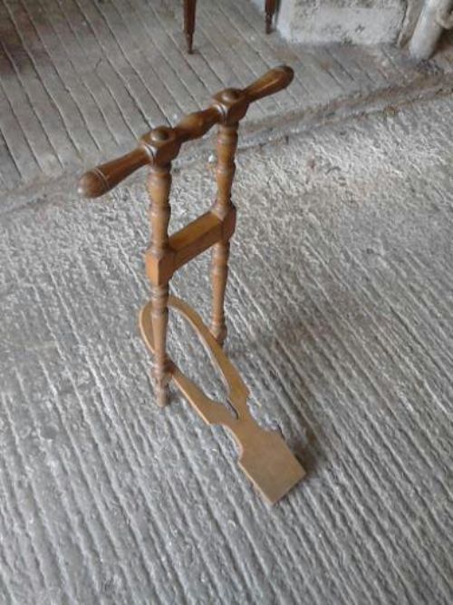 Antique Beech Boot Jack with Makers Mark 'Peal & co' (1 of 1) Antique Beech Boot Jack with Makers Mark 'Peal & co' (1 of 1)