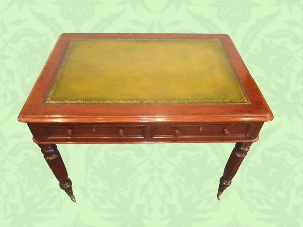 Victorian Mahogany Writing Table Fitted 2 Drawers (1 of 1) Victorian Mahogany Writing Table Fitted 2 Drawers (1 of 1)