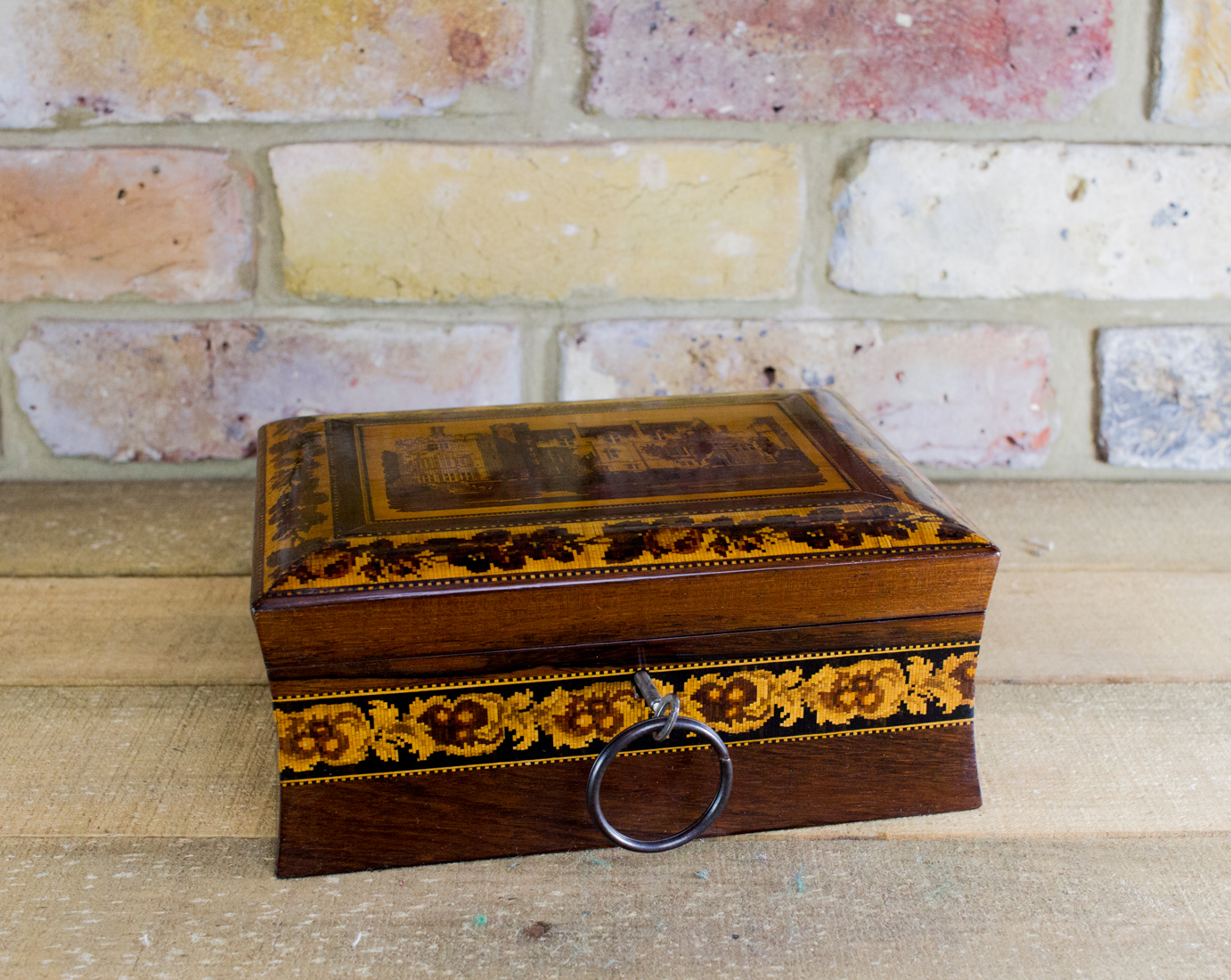 Rare Collectors Tunbridge Ware Work Box c.1870 (1 of 1) Rare Collectors Tunbridge Ware Work Box c.1870 (1 of 1)