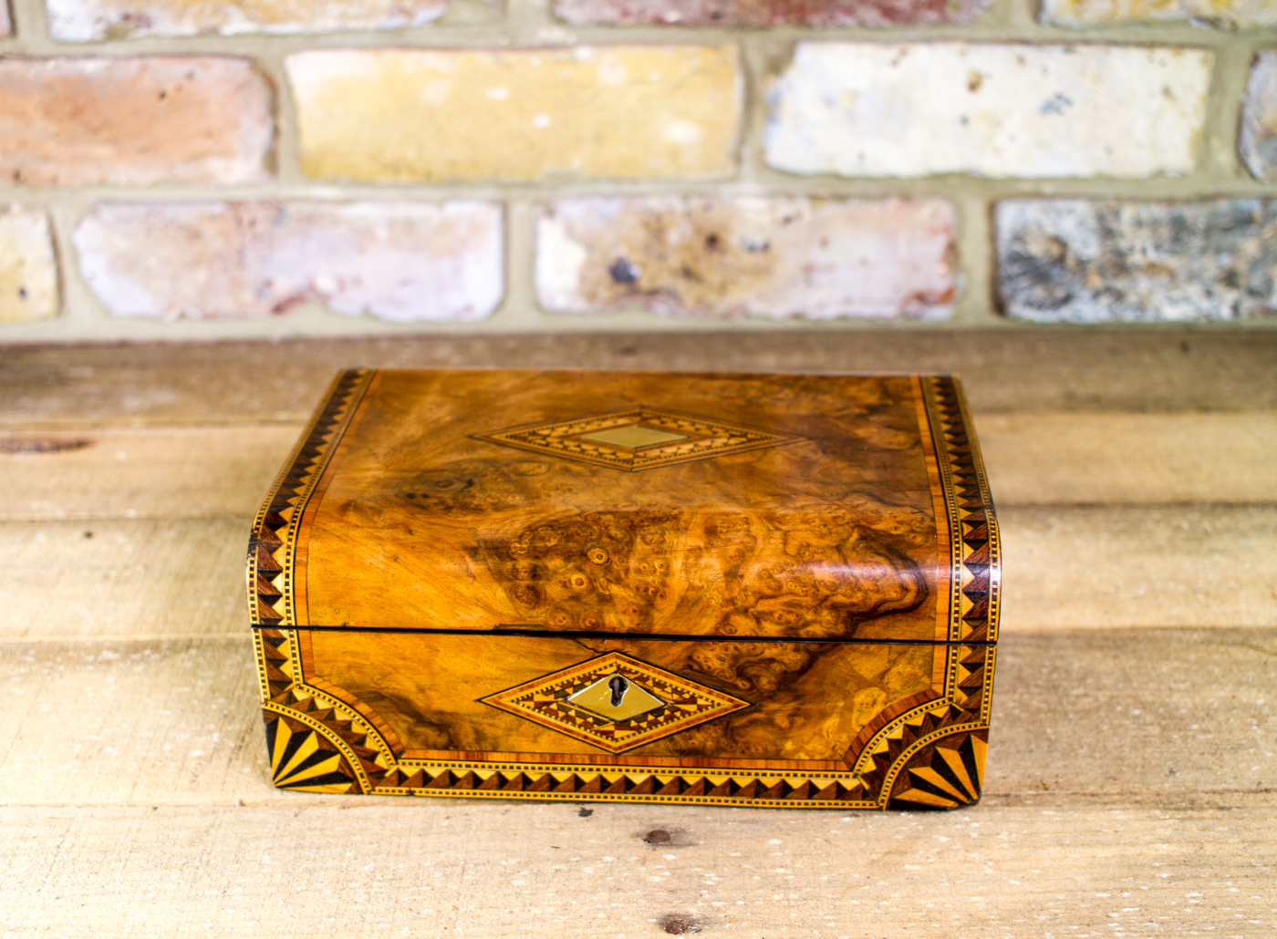 Burr Walnut Victorian Jewellery Box c.1880 (1 of 1) Burr Walnut Victorian Jewellery Box c.1880 (1 of 1)