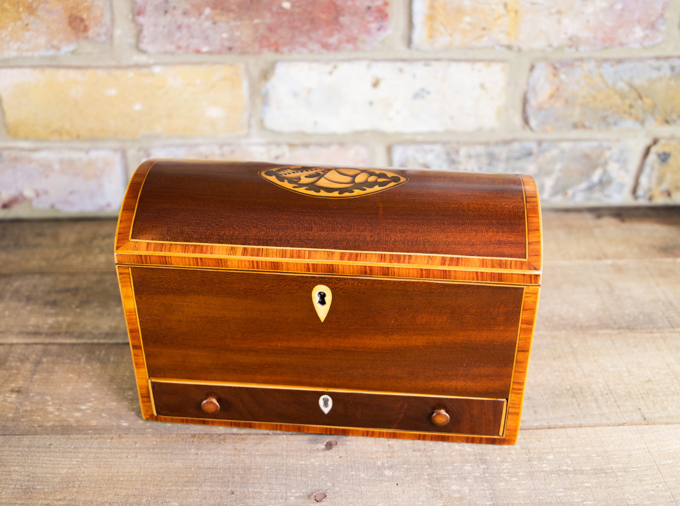 Rare 3 Lid Georgian Tea Caddy c.1820 (1 of 1) Rare 3 Lid Georgian Tea Caddy c.1820 (1 of 1)