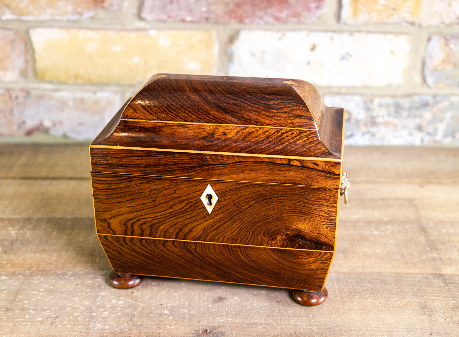 Regency Rosewood Tea Caddy c.1820 (1 of 1) Regency Rosewood Tea Caddy c.1820 (1 of 1)