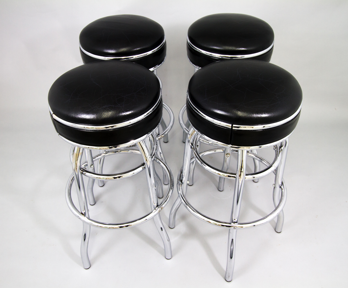 Original American Diner Swivel Bar Stools X 4 C.1950 (1 of 1) Original American Diner Swivel Bar Stools X 4 C.1950 (1 of 1)