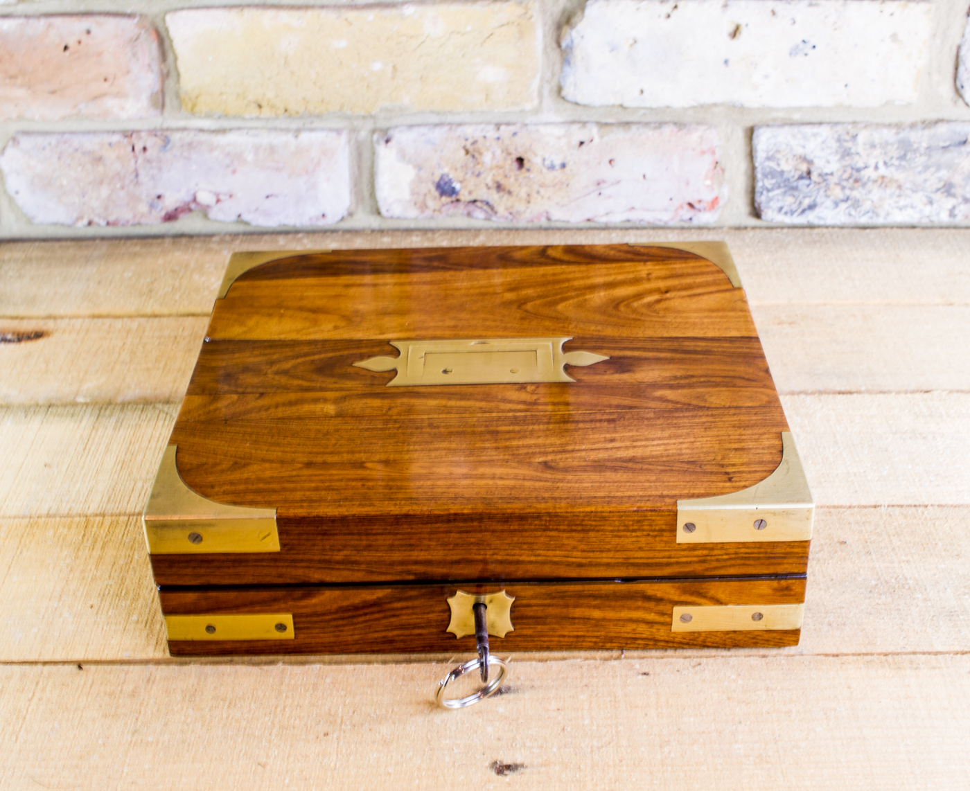 Campaign Brass Bound Military Box c.1820 (1 of 1) Campaign Brass Bound Military Box c.1820 (1 of 1)