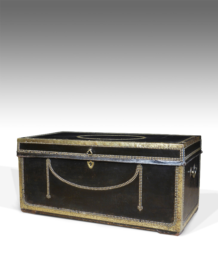 Antique Leather Trunk c.1890 (1 of 6) Antique Leather Trunk c.1890 (1 of 6)