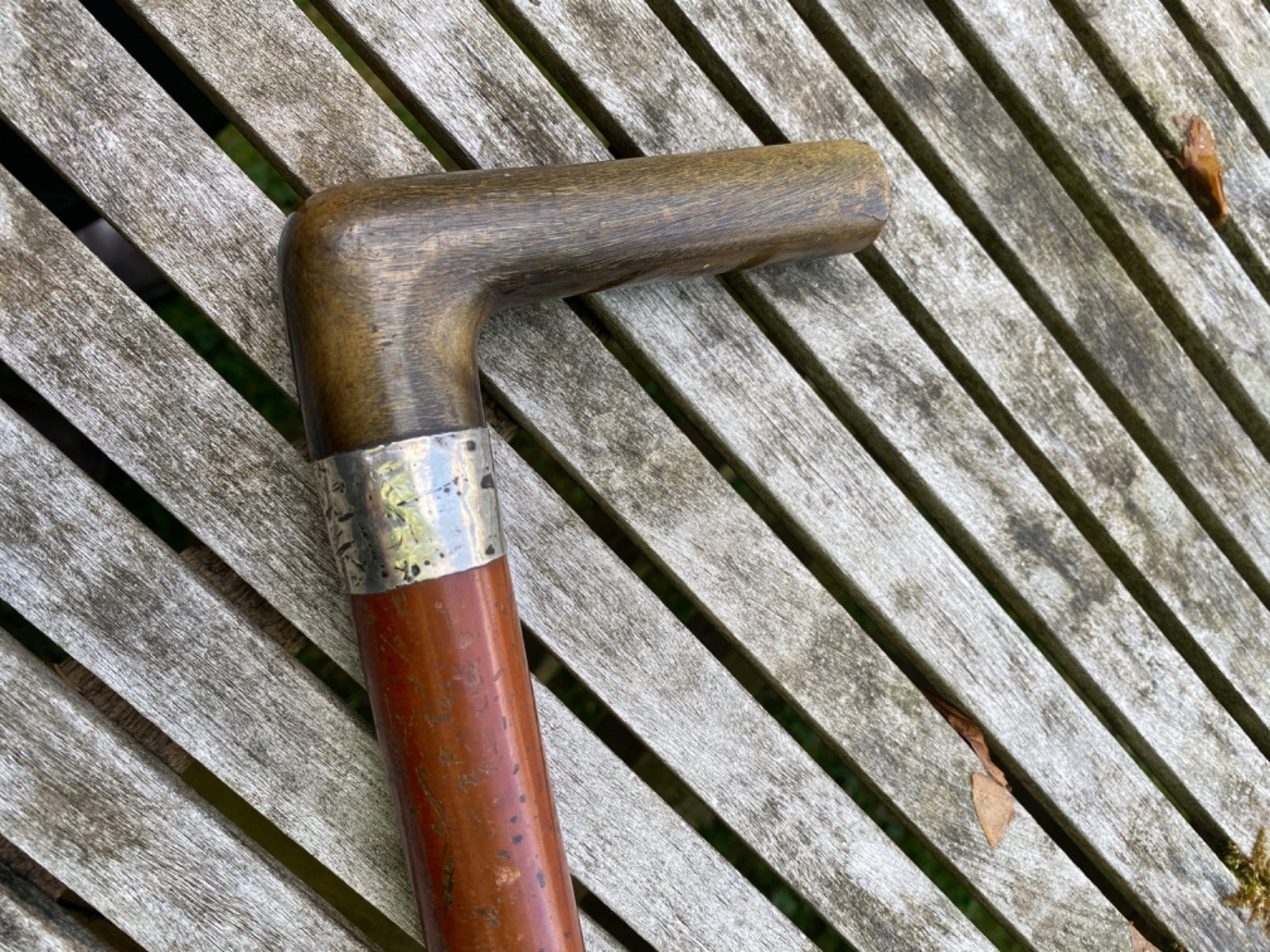 Horn Handled Malacca Walking Stick (1 of 5)