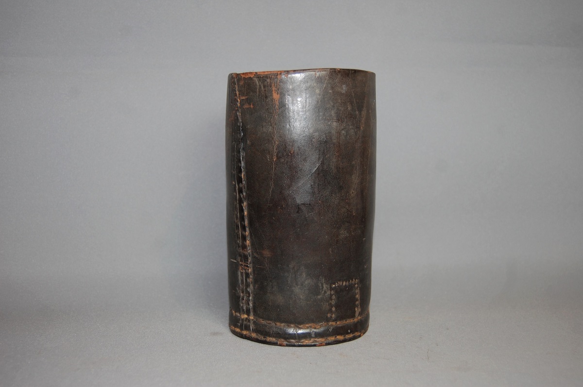 Unusual Late 17th Century Tavern Beaker in Leather (1 of 3) Unusual Late 17th Century Tavern Beaker in Leather (1 of 3)