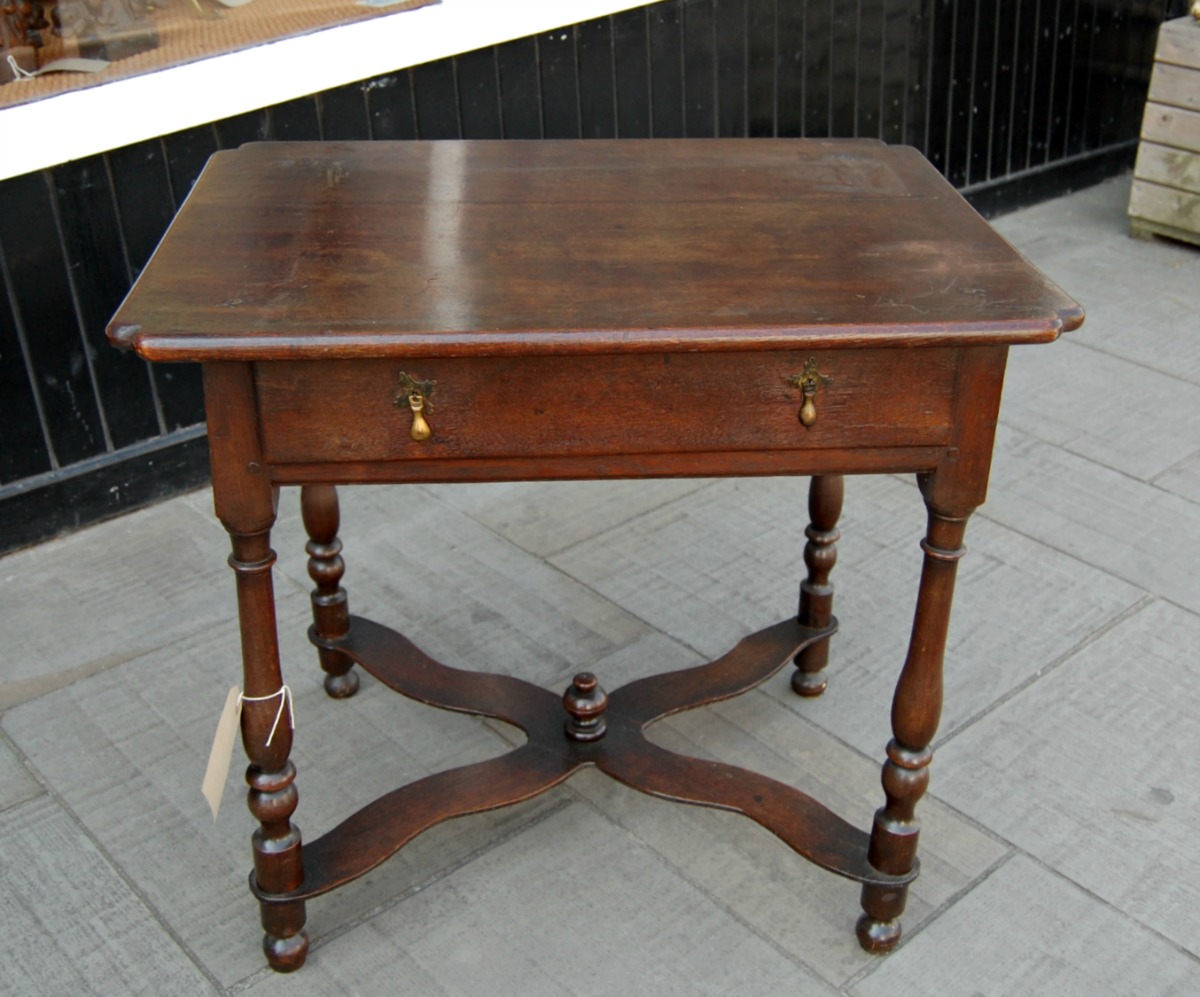 Late 17th Century X Frame Side Table (1 of 4) Late 17th Century X Frame Side Table (1 of 4)