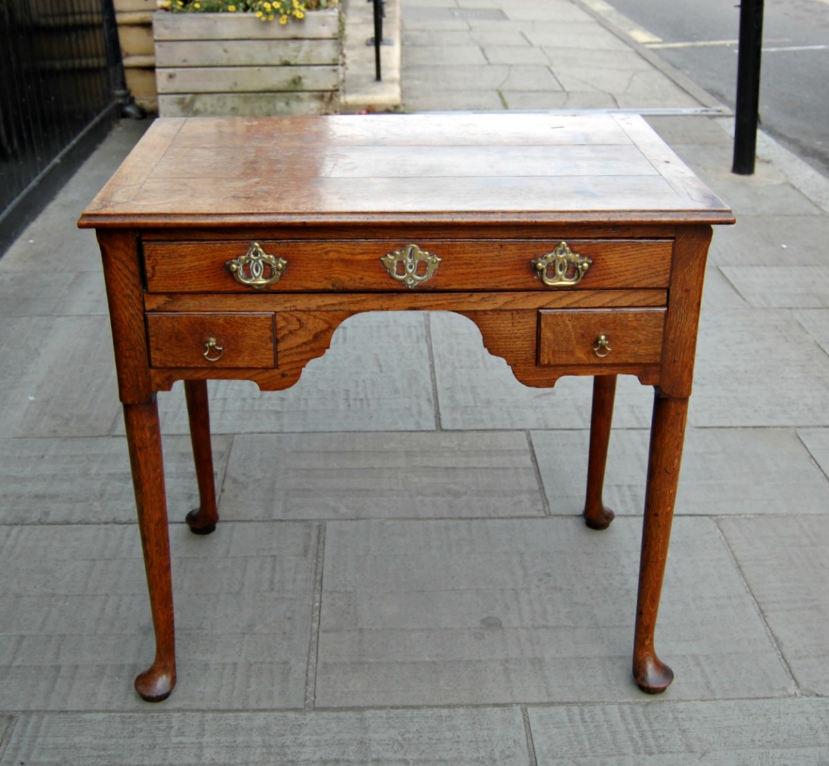 Late 18th Century Pad Foot Lowboy (1 of 4)