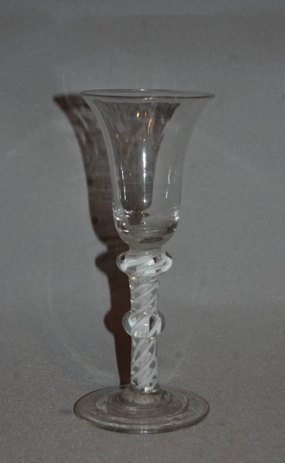 Late 18th Century Unusual Air Twist Glass (1 of 3)