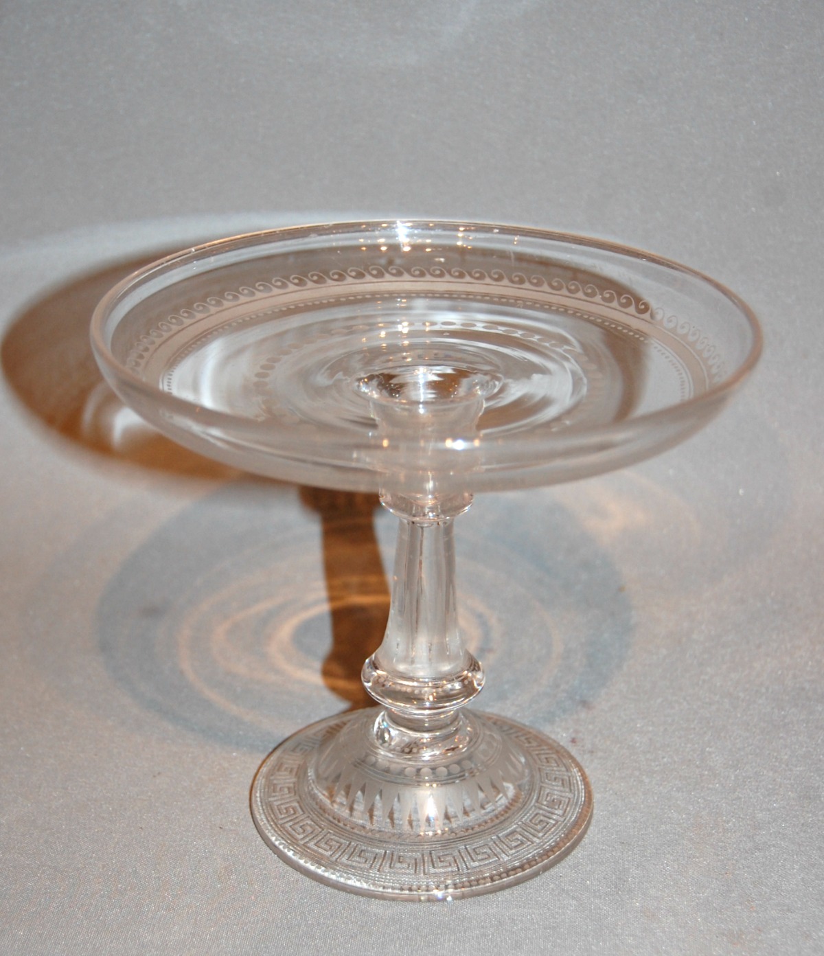 Quality 19th Century Glass Tazza (1 of 5) Quality 19th Century Glass Tazza (1 of 5)