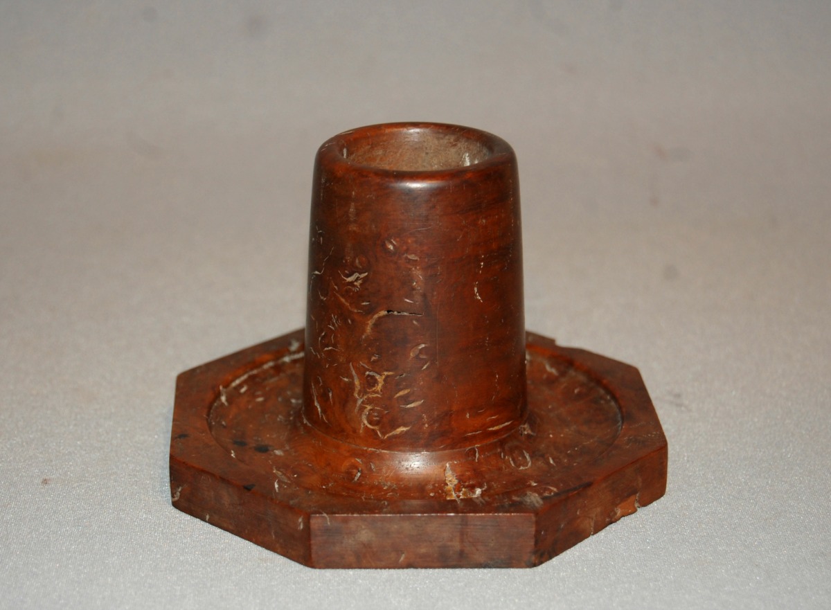 19th Century Burr Oak Spill Holder (1 of 4)