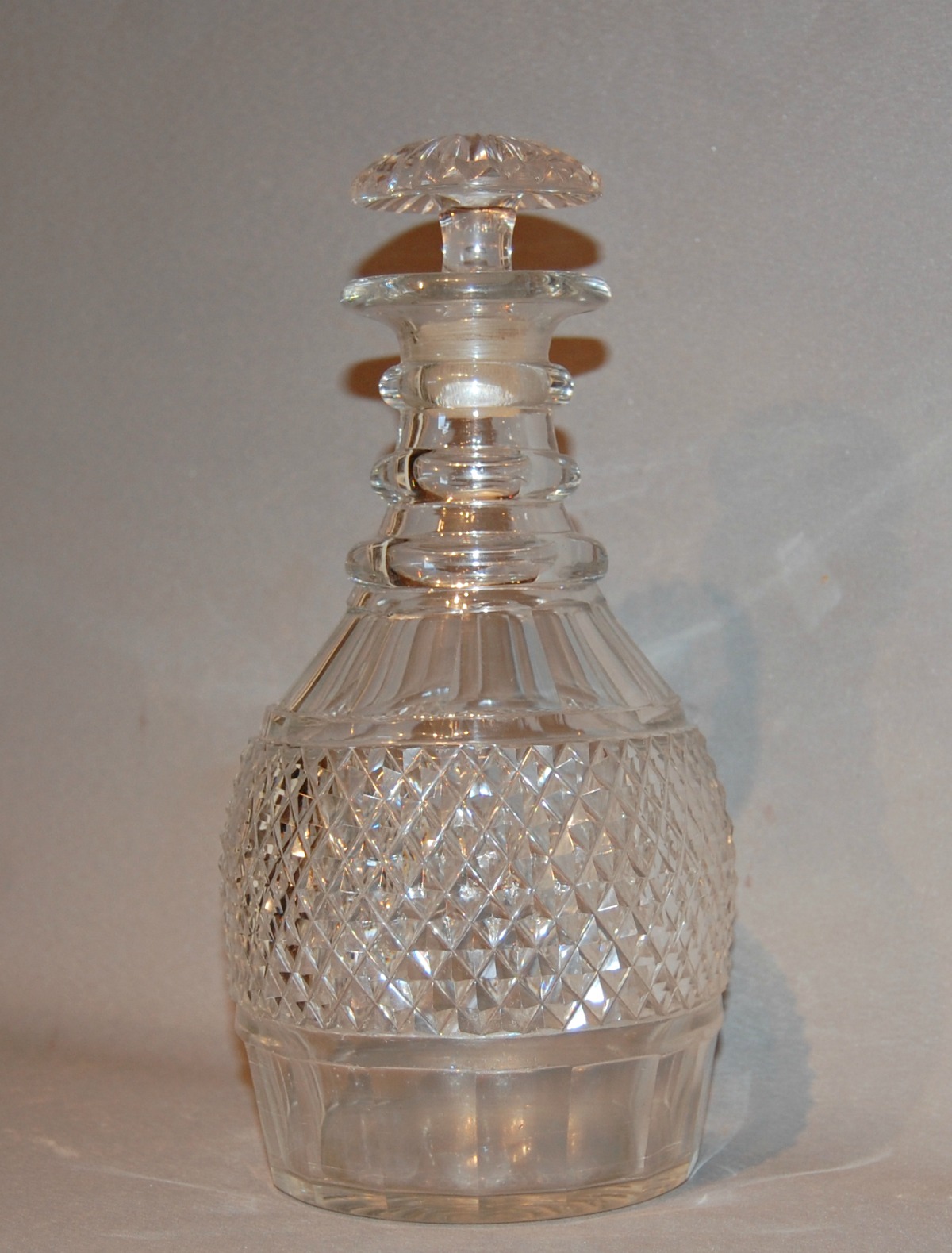 Georgian Cut Glass Decanter c.1800 (1 of 3)