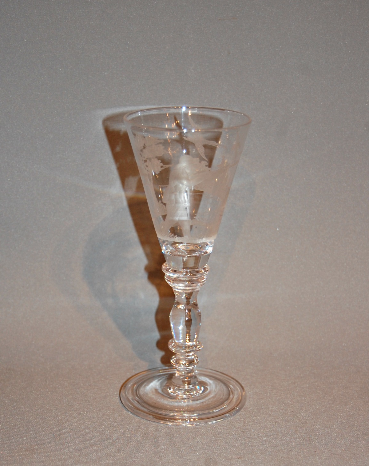 Late 18th Century Glass with Folded Foot (1 of 3)