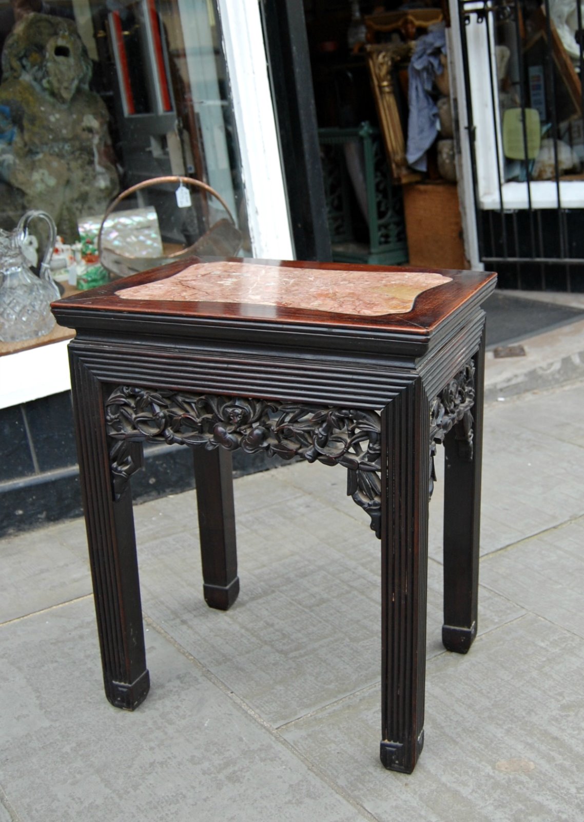 19th Century Chinese Hardwood Stand (1 of 5)