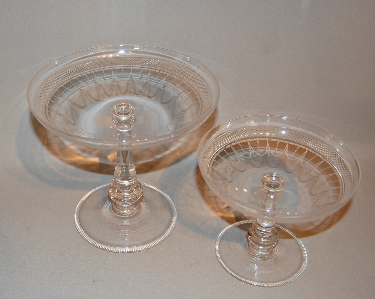 19th Century Glass Tazza (1 of 5) 19th Century Glass Tazza (1 of 5)