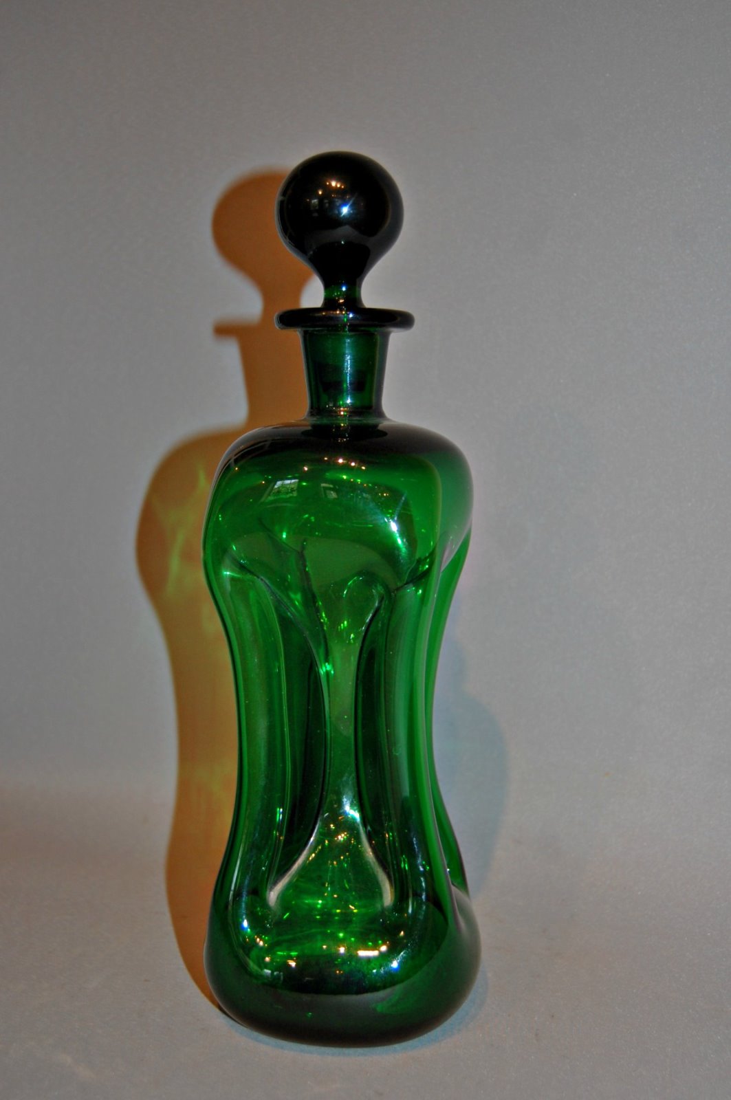 19th Century Green Glass Decanter (1 of 4)