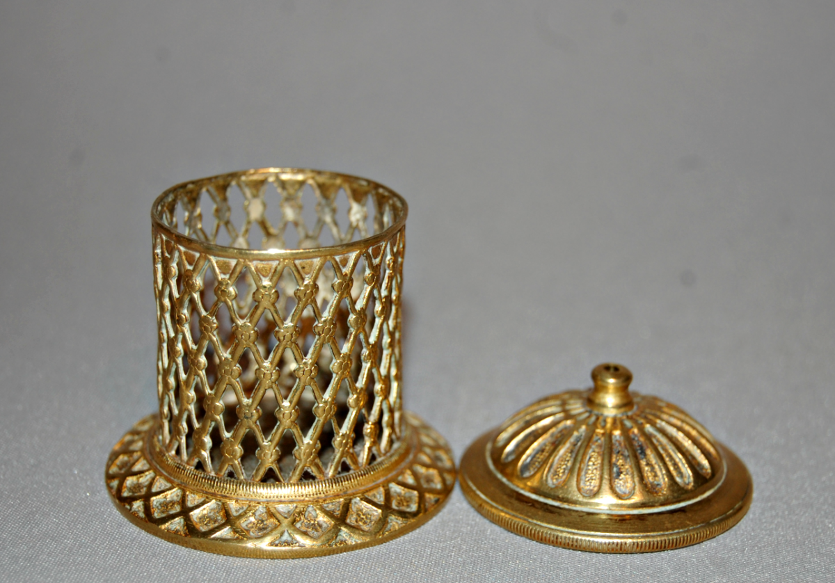 Unusual 19th Century Pierced Brass 'Go to Bed' (1 of 4)