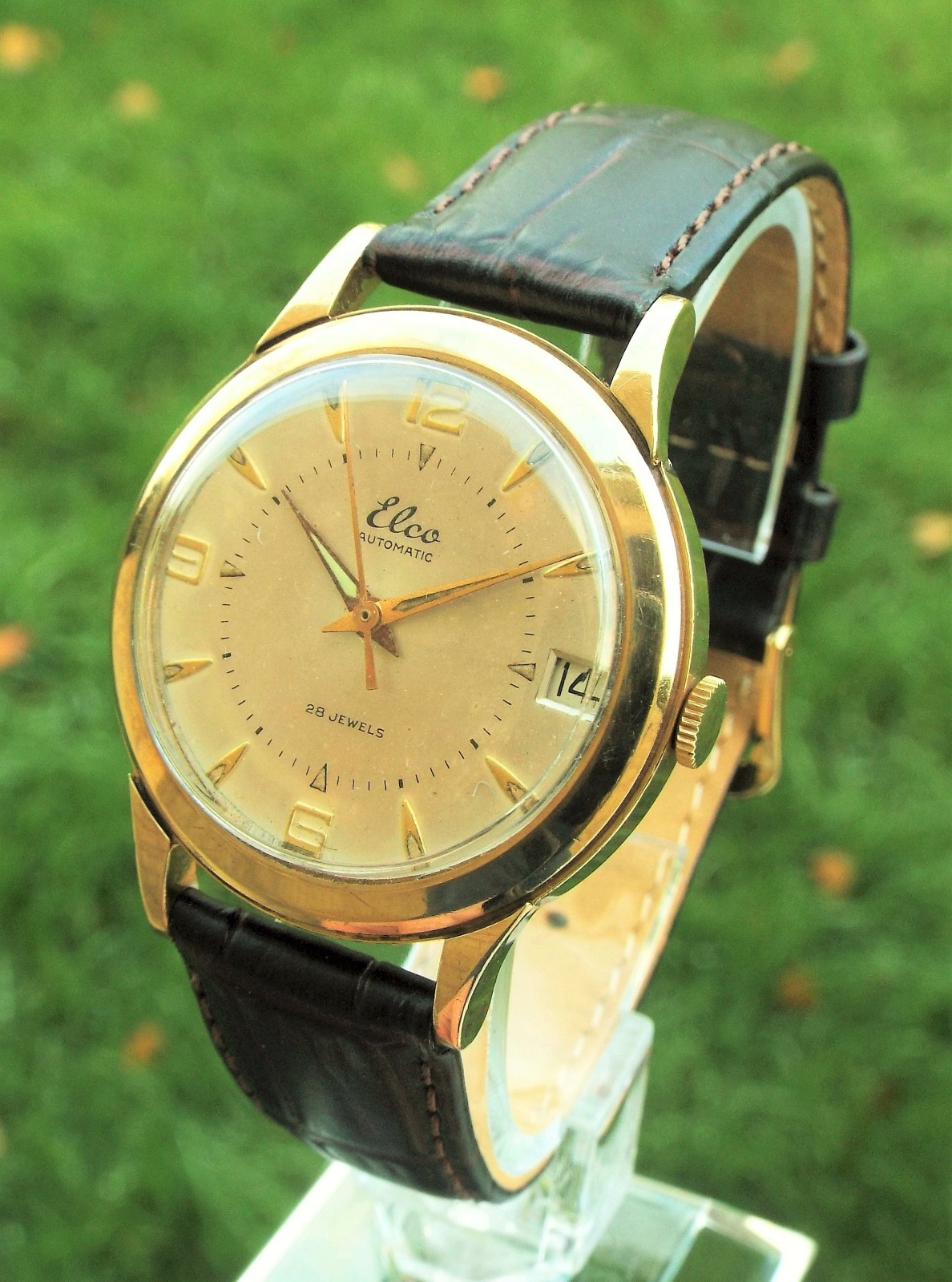 Late 1950s Elco 9 Carat Gold Wrist Watch LA80788