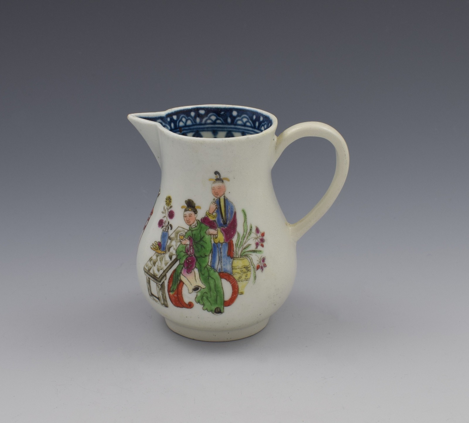 First Period Worcester Chinese Family Sparrow Beak Cream Jug c.1770 (1 of 11)