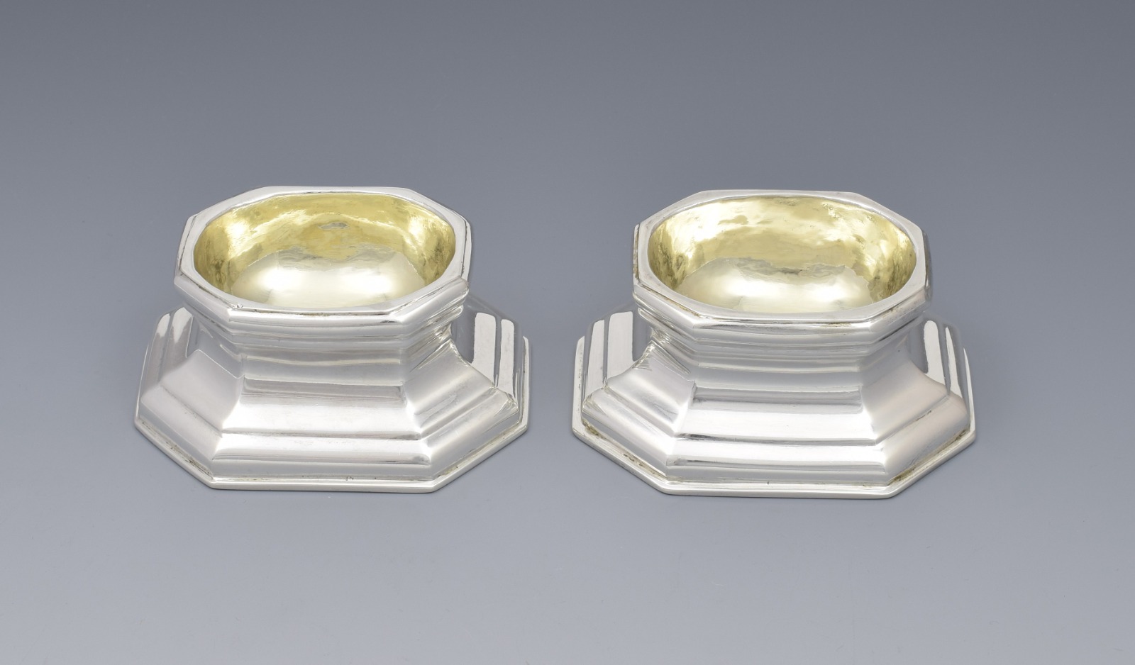 Matched Pair Georgian Silver Trencher Salts (1 of 1) Matched Pair Georgian Silver Trencher Salts (1 of 1)