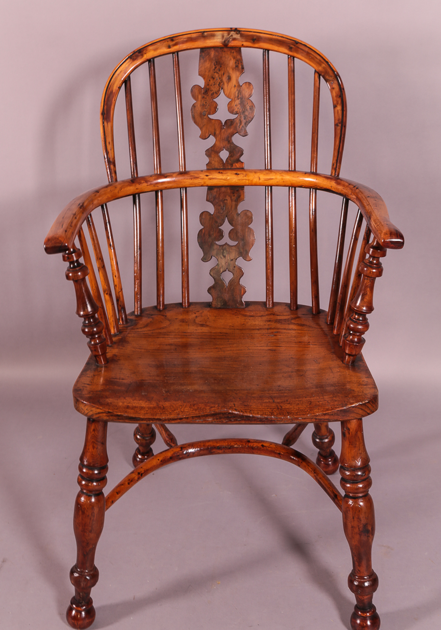 Good Yew Wood Windsor Chair Worksop Maker c.1840 (1 of 1) Good Yew Wood Windsor Chair Worksop Maker c.1840 (1 of 1)